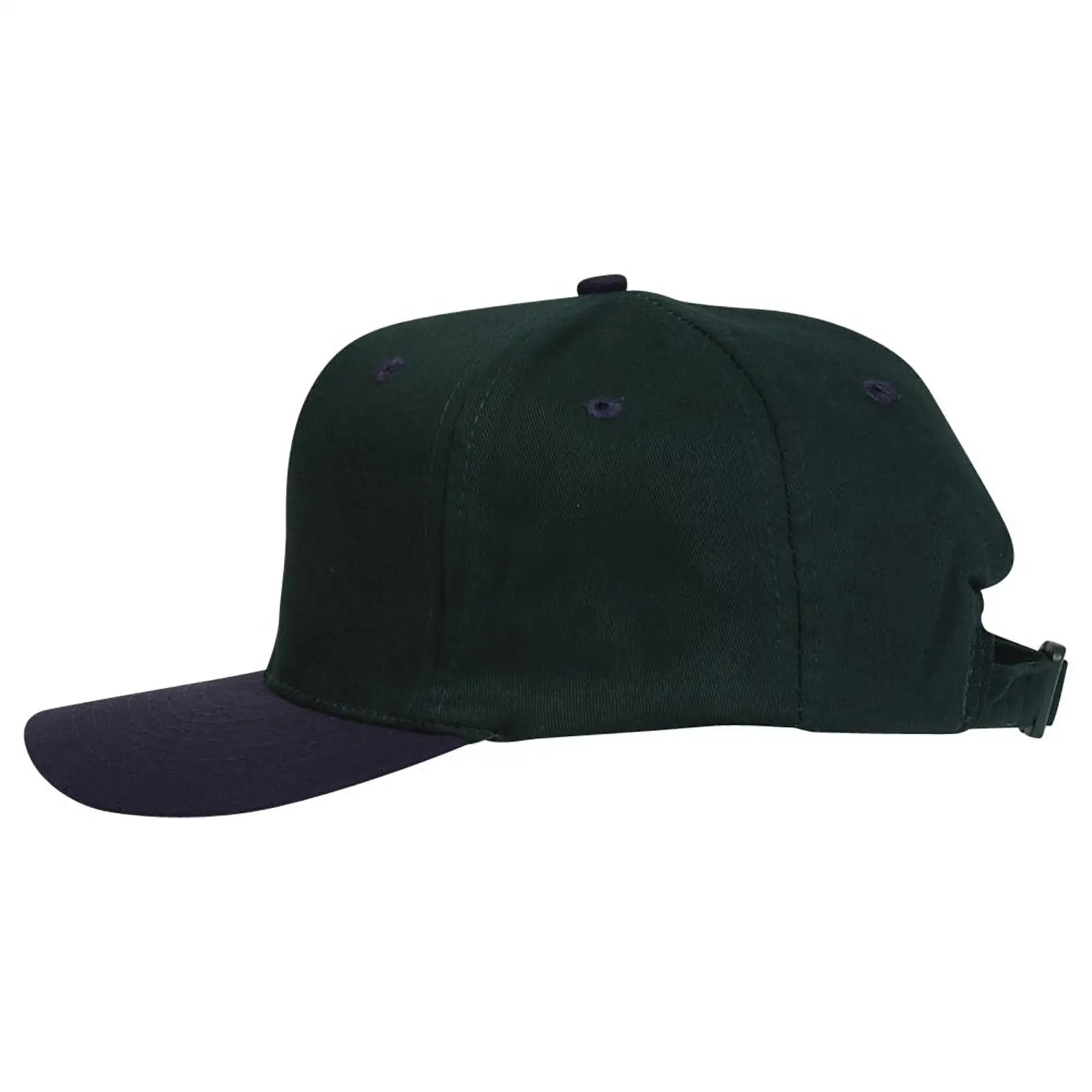 OTTO 27-015 6 Panel Mid Profile Baseball Cap - Nvy/Dk.Grn - Nvy/Dk.Grn / 6 1/2’’ - 7 5/8’’
