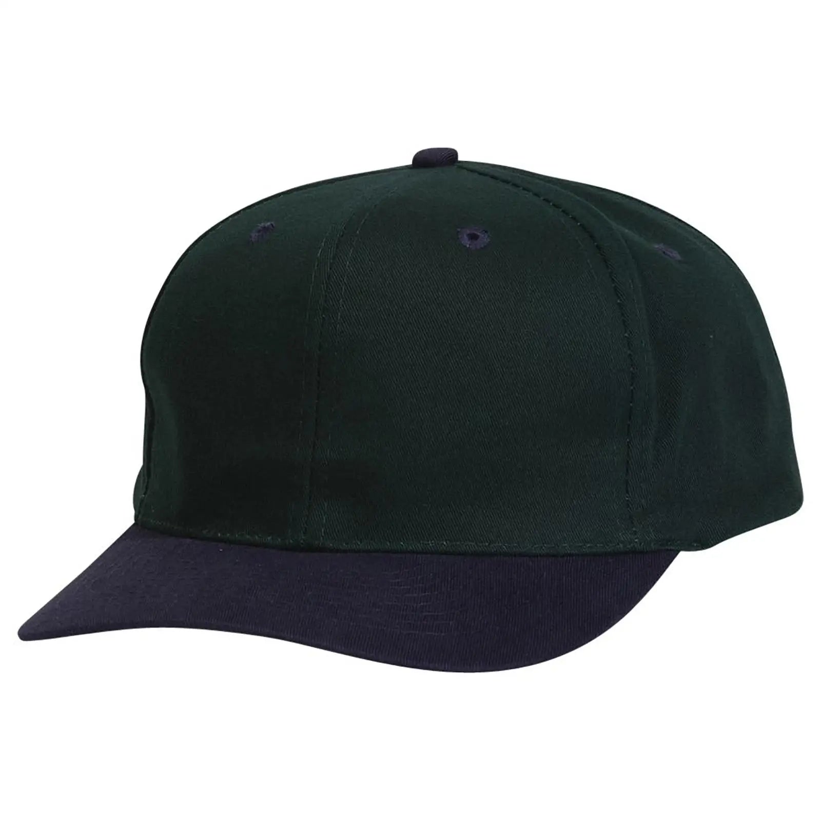 OTTO 27-015 6 Panel Mid Profile Baseball Cap - Nvy/Dk.Grn - Nvy/Dk.Grn / 6 1/2’’ - 7 5/8’’