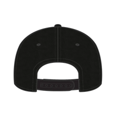 OTTO 27-079 6 Panel Mid Profile Baseball Cap - Black - Black / 6 1/2’’ - 7 5/8’’