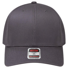 OTTO 27-079 6 Panel Mid Profile Baseball Cap - Char. Gray - Char. Gray / 6 1/2’’ - 7 5/8’’