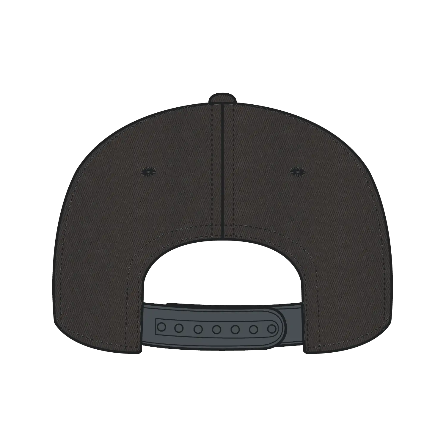 OTTO 27-079 6 Panel Mid Profile Baseball Cap - Char. Gray - Char. Gray / 6 1/2’’ - 7 5/8’’