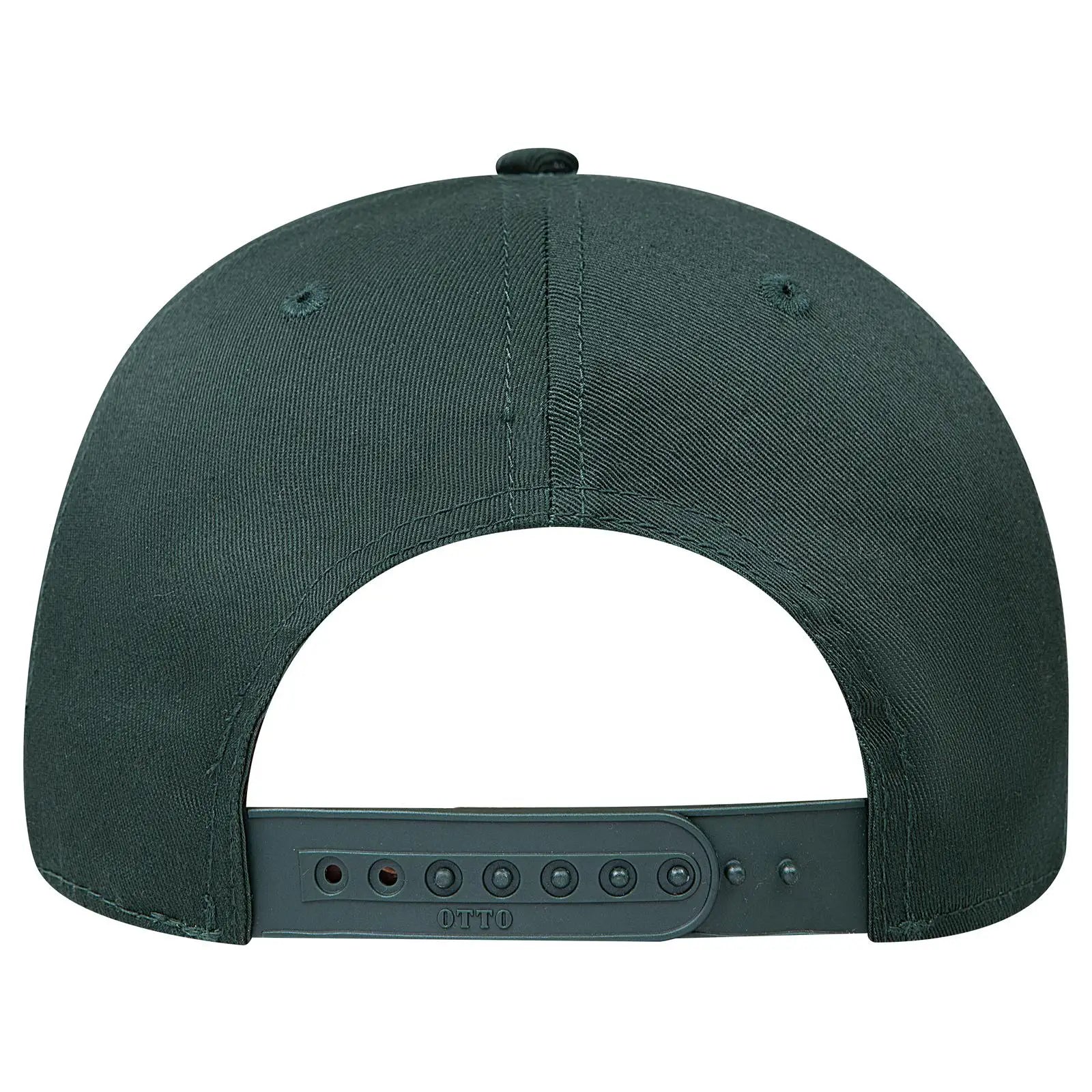 OTTO 27-079 6 Panel Mid Profile Baseball Cap - Dk. Green - Dk. Green / 6 1/2’’ - 7 5/8’’