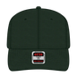 OTTO 27-079 6 Panel Mid Profile Baseball Cap - Dk. Green - Dk. Green / 6 1/2’’ - 7 5/8’’