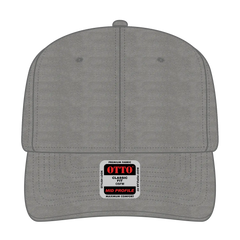 OTTO 27-079 6 Panel Mid Profile Baseball Cap - Gray - Gray / 6 1/2’’ - 7 5/8’’