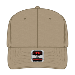 OTTO 27-079 6 Panel Mid Profile Baseball Cap - Khaki - Khaki / 6 1/2’’ - 7 5/8’’