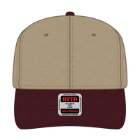 OTTO 27-079 6 Panel Mid Profile Baseball Cap - Marn/Kha - Marn/Kha / 6 1/2’’ - 7 5/8’’