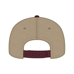 OTTO 27-079 6 Panel Mid Profile Baseball Cap - Marn/Kha - Marn/Kha / 6 1/2’’ - 7 5/8’’