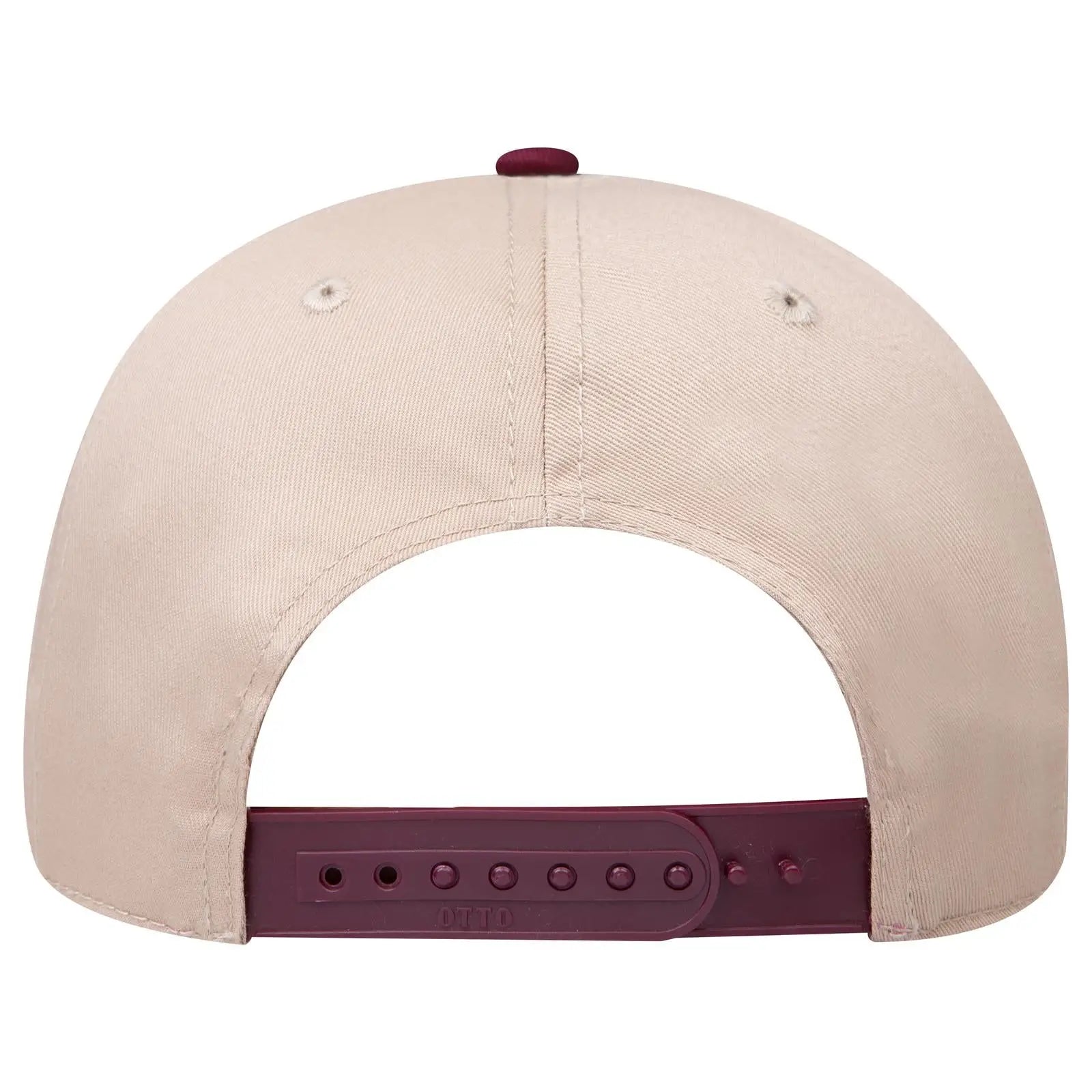OTTO 27-079 6 Panel Mid Profile Baseball Cap - Marn/Kha - Marn/Kha / 6 1/2’’ - 7 5/8’’
