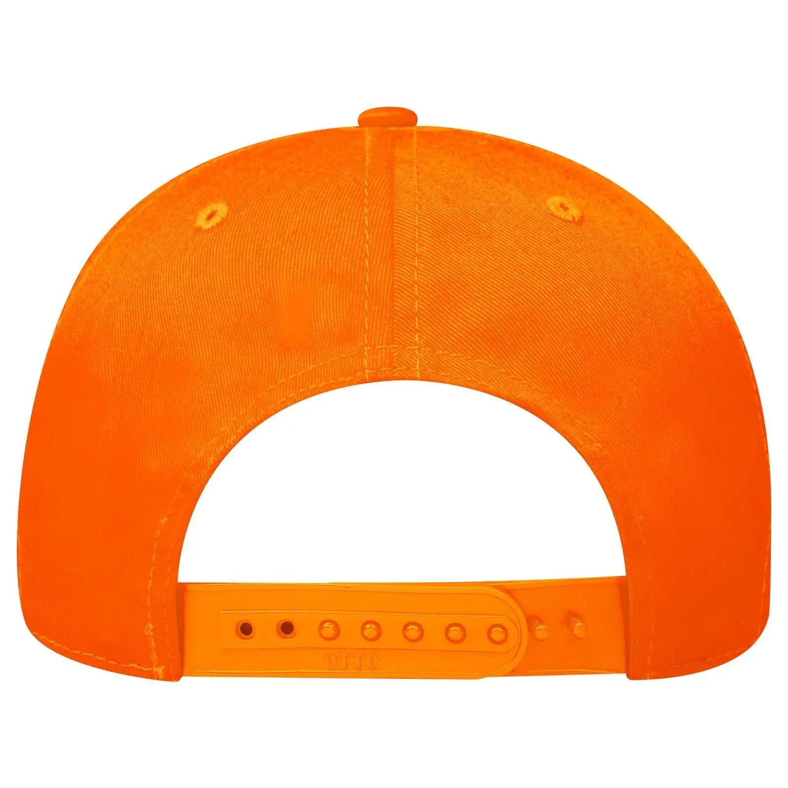 OTTO 27-079 6 Panel Mid Profile Baseball Cap - N. Orange - N. Orange / 6 1/2’’ - 7 5/8’’