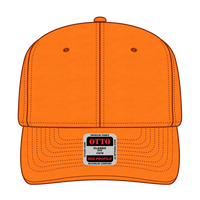OTTO 27-079 6 Panel Mid Profile Baseball Cap - N. Orange - N. Orange / 6 1/2’’ - 7 5/8’’