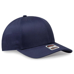 OTTO 27-079 6 Panel Mid Profile Baseball Cap - Navy - Navy / 6 1/2’’ - 7 5/8’’
