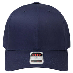 OTTO 27-079 6 Panel Mid Profile Baseball Cap - Navy - Navy / 6 1/2’’ - 7 5/8’’