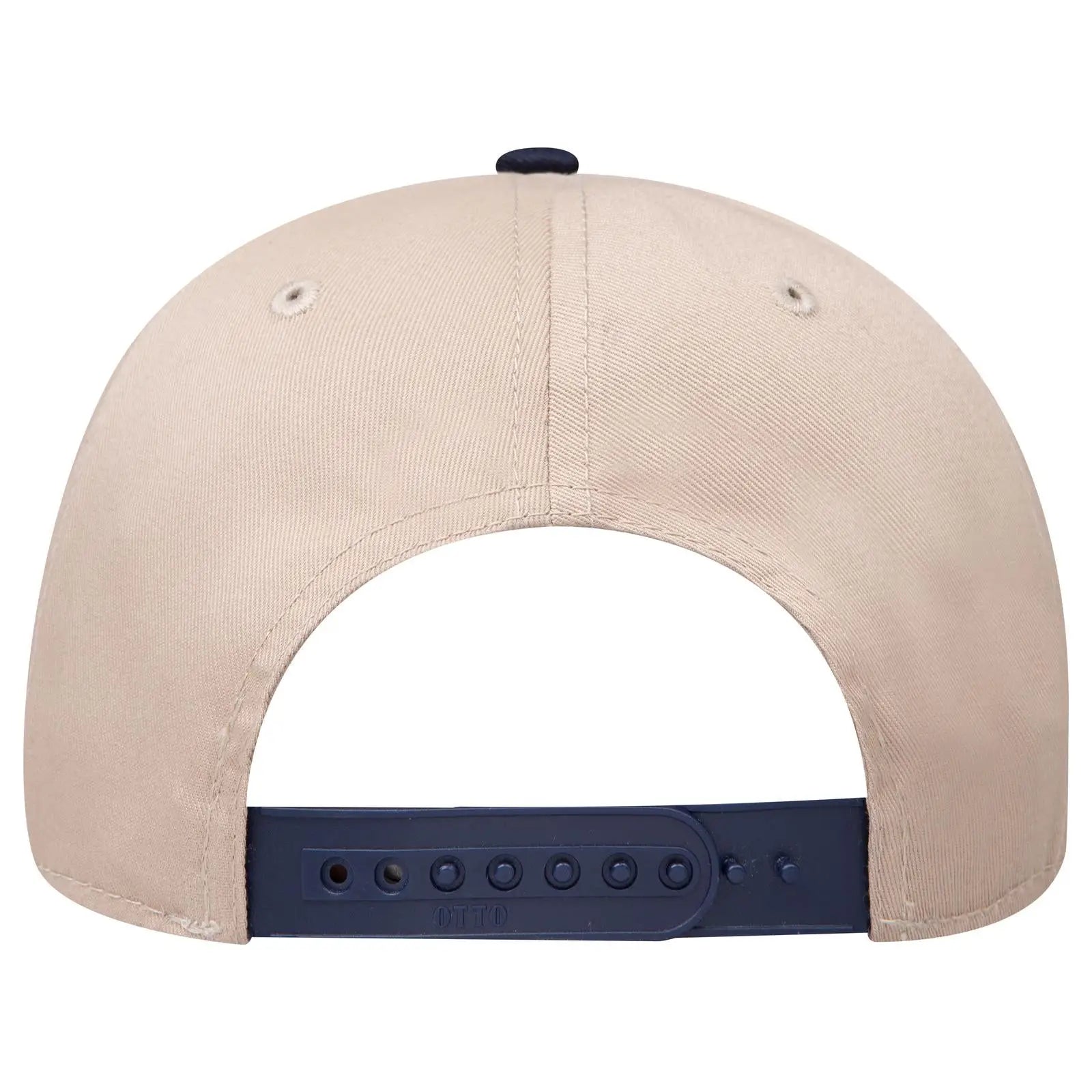 OTTO 27-079 6 Panel Mid Profile Baseball Cap - Nvy/Kha - Nvy/Kha / 6 1/2’’ - 7 5/8’’
