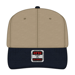OTTO 27-079 6 Panel Mid Profile Baseball Cap - Nvy/Kha - Nvy/Kha / 6 1/2’’ - 7 5/8’’