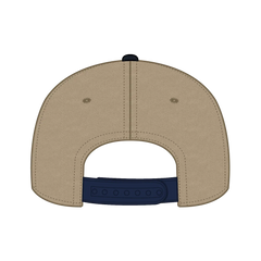 OTTO 27-079 6 Panel Mid Profile Baseball Cap - Nvy/Kha - Nvy/Kha / 6 1/2’’ - 7 5/8’’