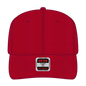 OTTO 27-079 6 Panel Mid Profile Baseball Cap - Red - Red / 6 1/2’’ - 7 5/8’’