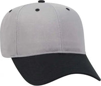 OTTO 27-079 Twill 8 Rows Stitching Pro Style Cap - Black Gray - Black Gray / One Size Fits Most