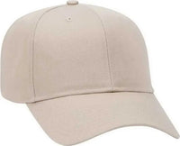 OTTO 27-079 Twill 8 Rows Stitching Pro Style Cap - Khaki - Khaki / One Size Fits Most