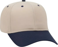 OTTO 27-079 Twill 8 Rows Stitching Pro Style Cap - Navy Khaki - Navy Khaki / One Size Fits Most