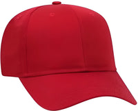 OTTO 27-079 Twill 8 Rows Stitching Pro Style Cap - Red - Red / One Size Fits Most