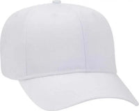 OTTO 27-079 Twill 8 Rows Stitching Pro Style Cap - White - White / One Size Fits Most