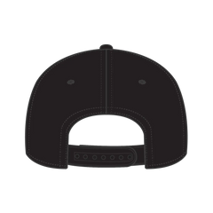 OTTO 27-210 6 Panel Mid Profile Baseball Cap - Black - Black / 6 1/2’’ - 7 5/8’’