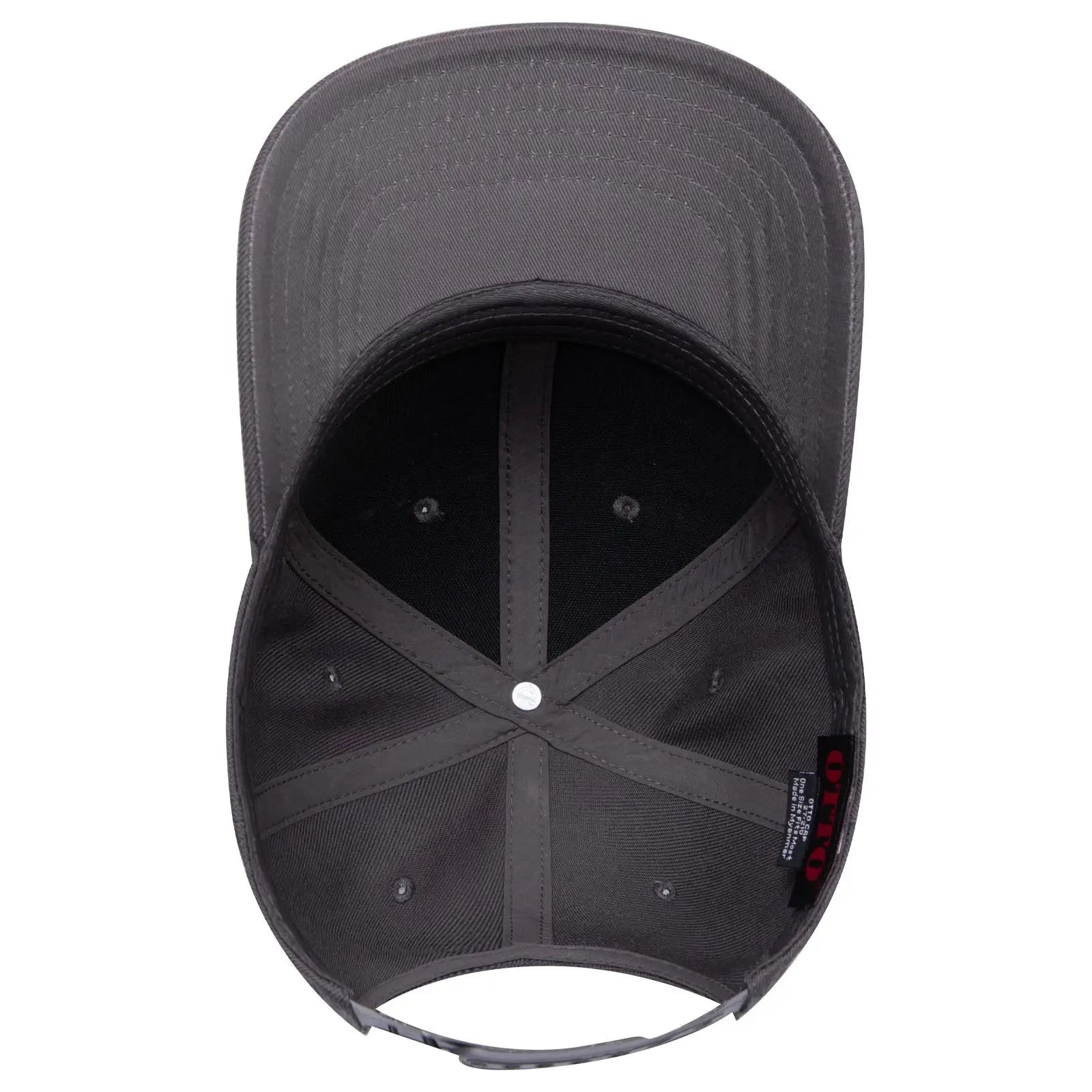 OTTO 27-210 6 Panel Mid Profile Baseball Cap - Char. Gray - Char. Gray / 6 1/2’’ - 7 5/8’’
