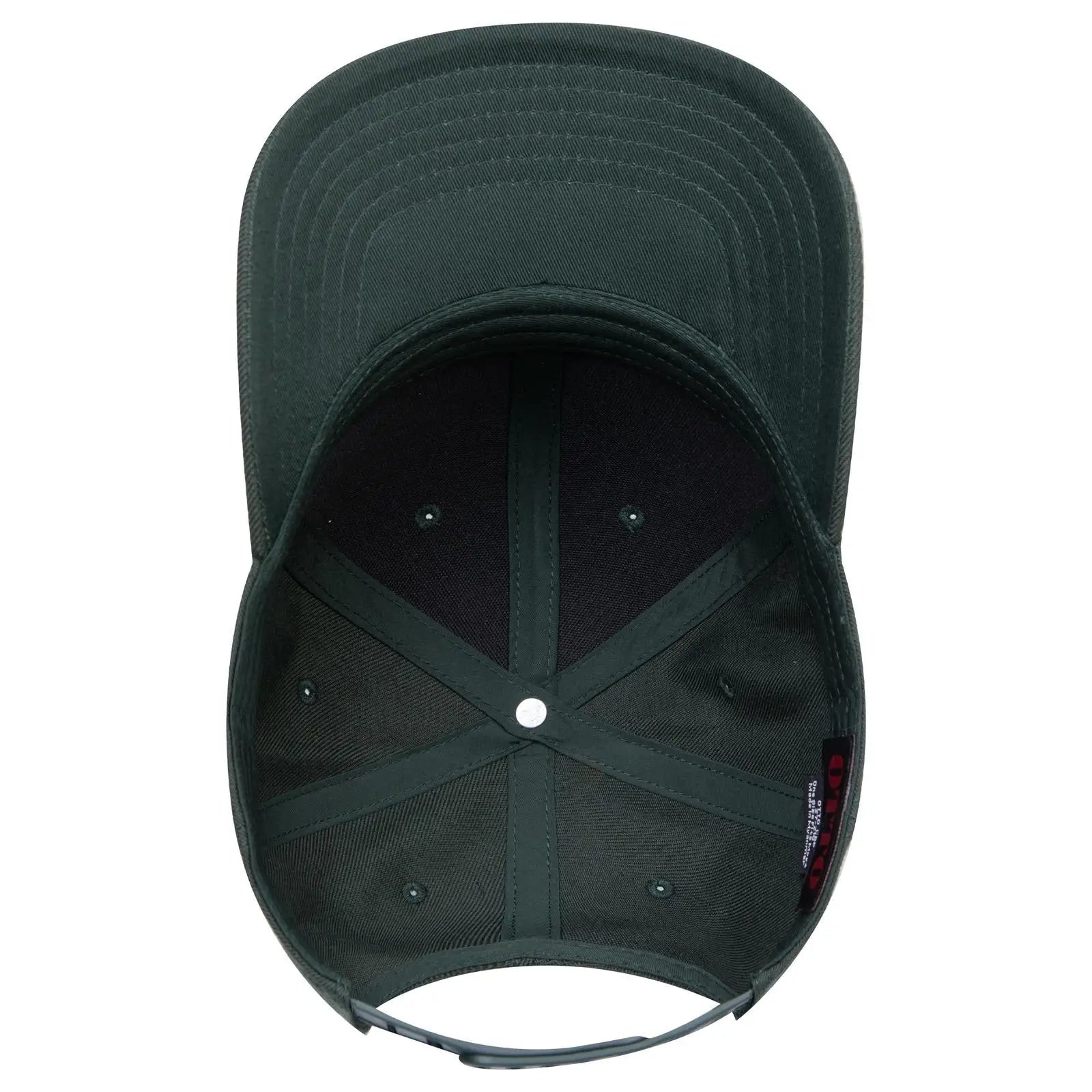 OTTO 27-210 6 Panel Mid Profile Baseball Cap - Dk. Green - Dk. Green / 6 1/2’’ - 7 5/8’’