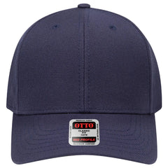 OTTO 27-210 6 Panel Mid Profile Baseball Cap - Navy - Navy / 6 1/2’’ - 7 5/8’’