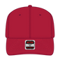 OTTO 27-210 6 Panel Mid Profile Baseball Cap - Red - Red / 6 1/2’’ - 7 5/8’’