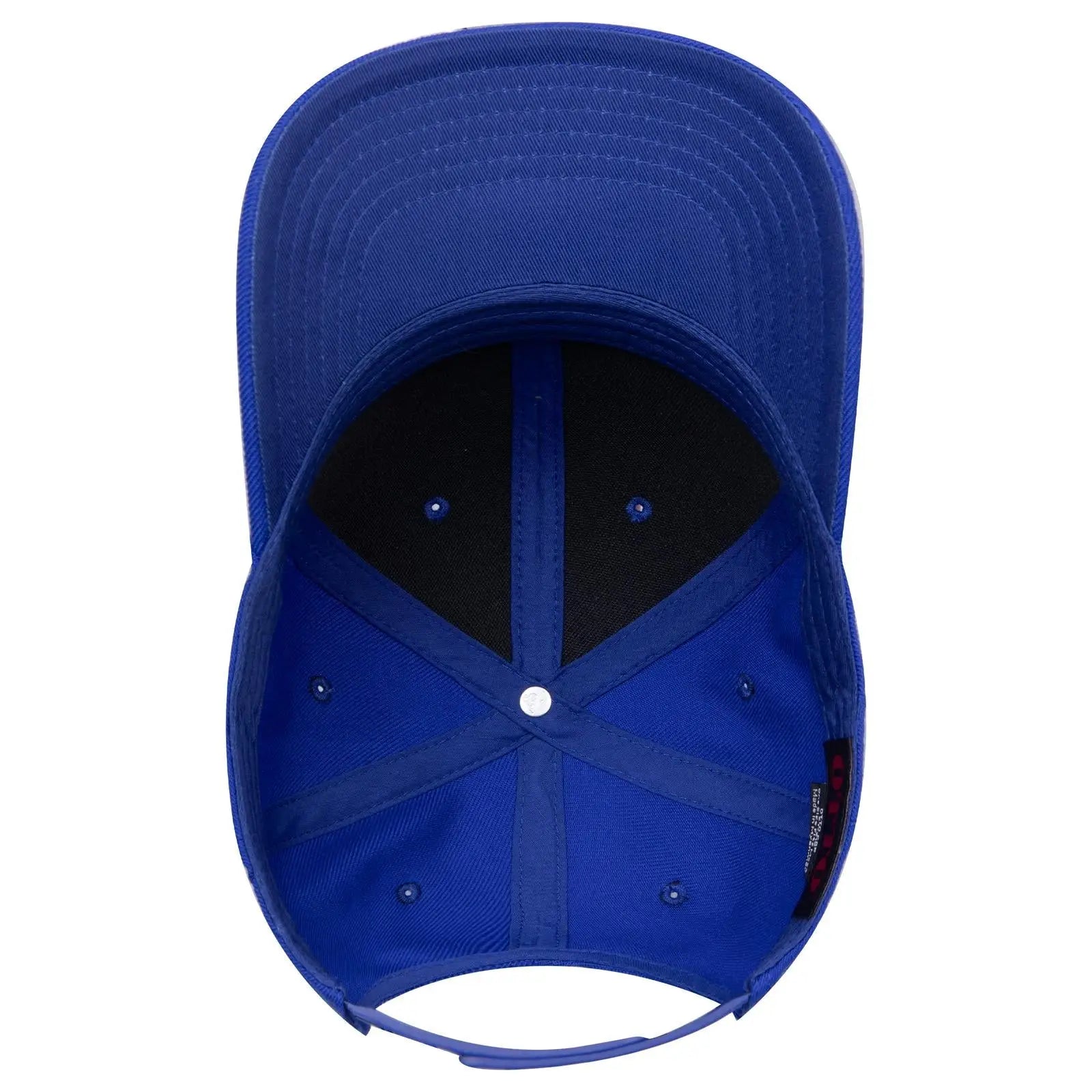 OTTO 27-210 6 Panel Mid Profile Baseball Cap - Royal - Royal / 6 1/2’’ - 7 5/8’’