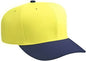 OTTO 27-211 Wool Blend Pro Style Cap with 6 Embroidered Eyelets - Navy Yellow - Navy Yellow / One Size Fits Most