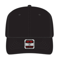 OTTO 270-1 Seamless 6 Panel Mid Profile Baseball Cap - Black - Black / 7 3/8’’ - 7 5/8’’