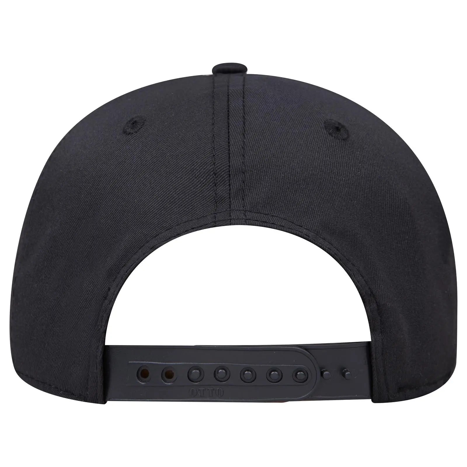 OTTO 270-1 Seamless 6 Panel Mid Profile Baseball Cap - Black - Black / 7 3/8’’ - 7 5/8’’