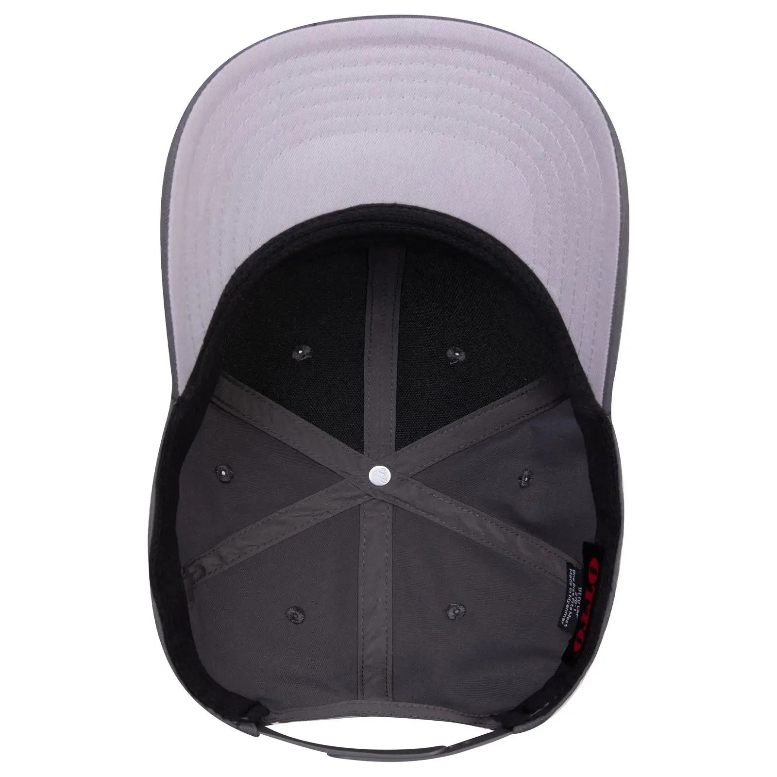 OTTO 270-1 Seamless 6 Panel Mid Profile Baseball Cap - Char. Gray - Char. Gray / 7 3/8’’ - 7 5/8’’