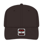 OTTO 270-1 Seamless 6 Panel Mid Profile Baseball Cap - Dk. Brown - Dk. Brown / 7 3/8’’ - 7 5/8’’