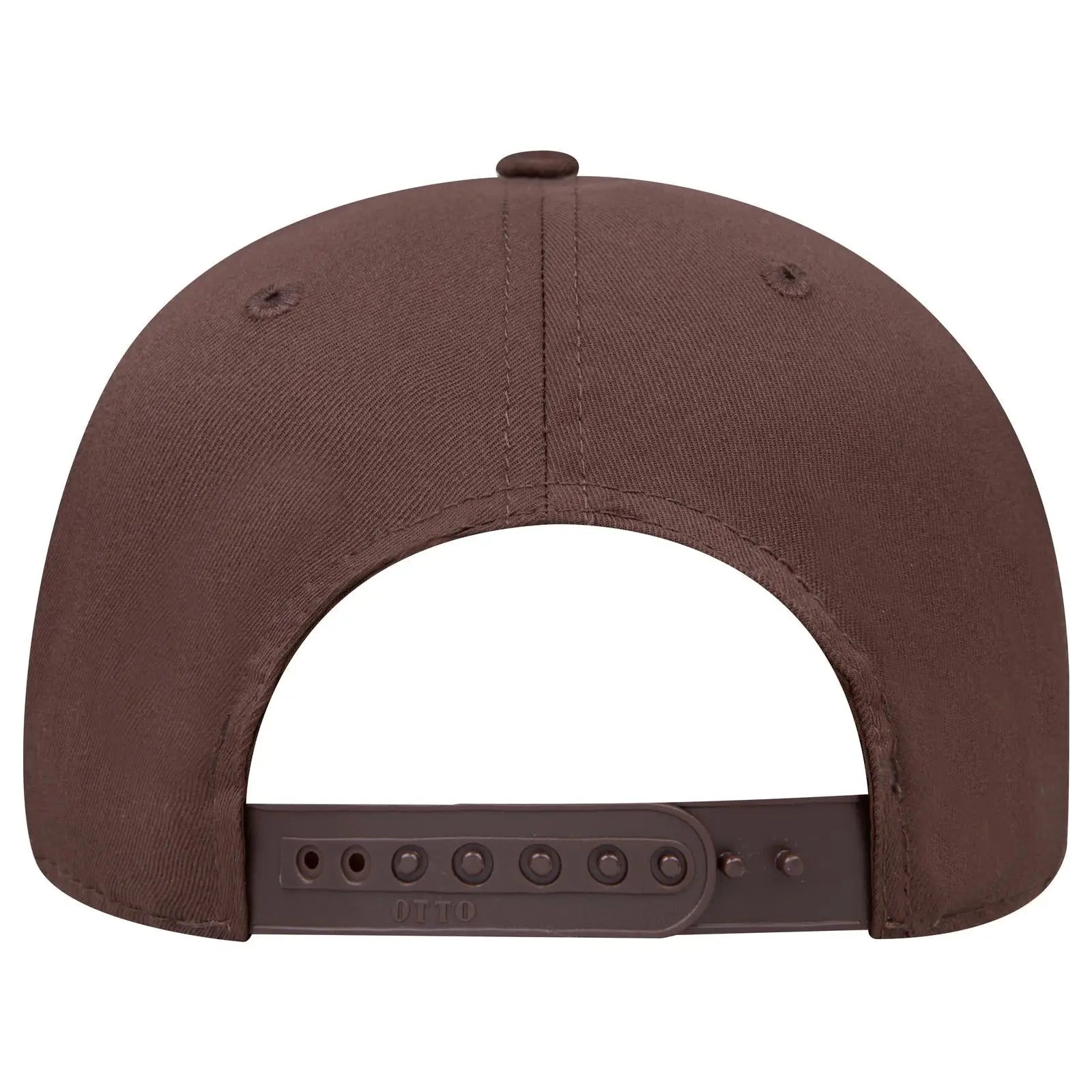 OTTO 270-1 Seamless 6 Panel Mid Profile Baseball Cap - Dk. Brown - Dk. Brown / 7 3/8’’ - 7 5/8’’
