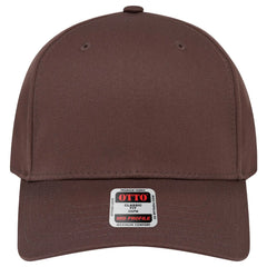 OTTO 270-1 Seamless 6 Panel Mid Profile Baseball Cap - Dk. Brown - Dk. Brown / 7 3/8’’ - 7 5/8’’