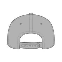 OTTO 270-1 Seamless 6 Panel Mid Profile Baseball Cap - Gray - Gray / 7 3/8’’ - 7 5/8’’