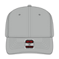OTTO 270-1 Seamless 6 Panel Mid Profile Baseball Cap - Gray - Gray / 7 3/8’’ - 7 5/8’’