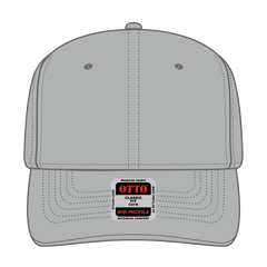OTTO 270-1 Seamless 6 Panel Mid Profile Baseball Cap - Gray - Gray / 7 3/8’’ - 7 5/8’’