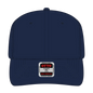 OTTO 270-1 Seamless 6 Panel Mid Profile Baseball Cap - Navy - Navy / 7 3/8’’ - 7 5/8’’