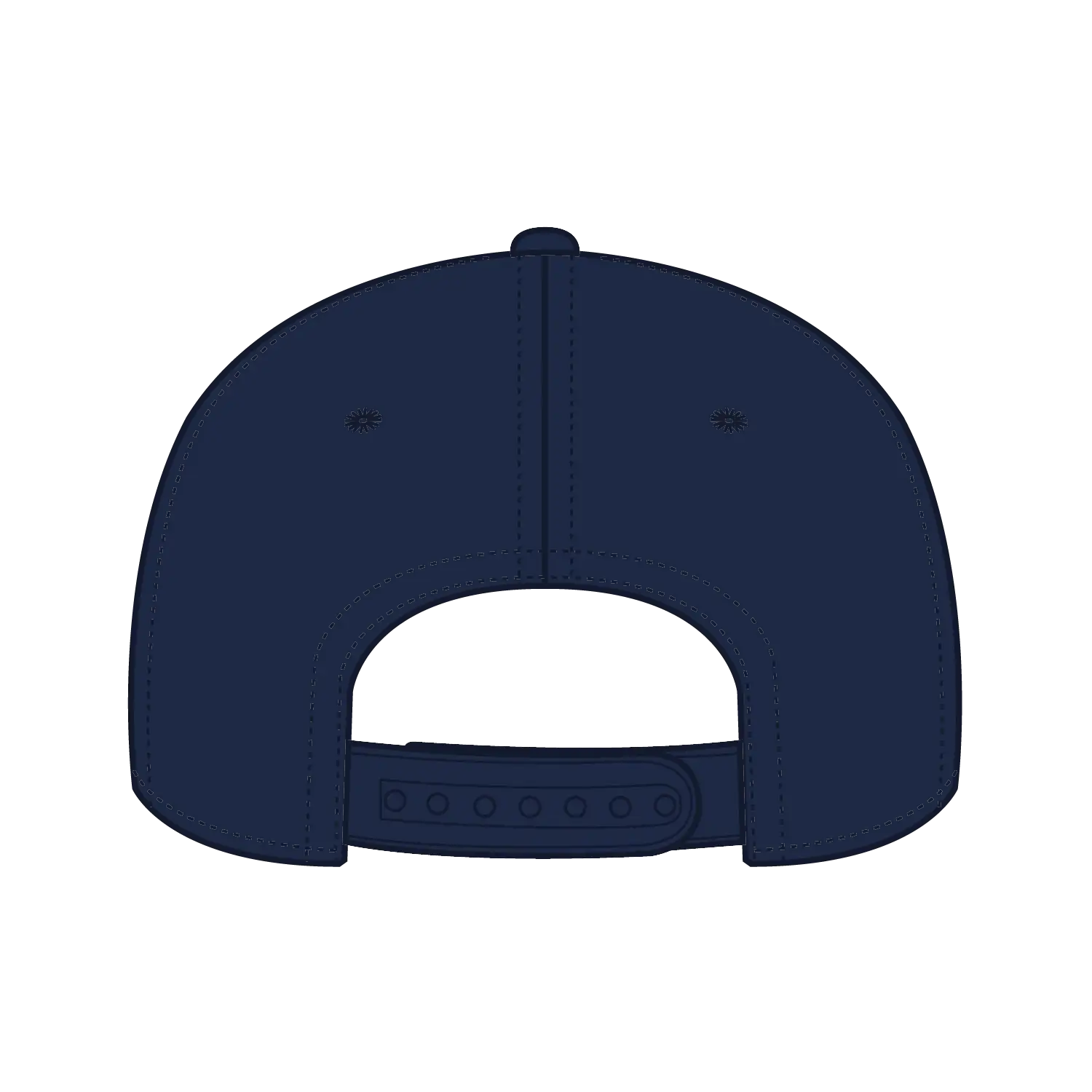OTTO 270-1 Seamless 6 Panel Mid Profile Baseball Cap - Navy - Navy / 7 3/8’’ - 7 5/8’’