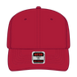 OTTO 270-1 Seamless 6 Panel Mid Profile Baseball Cap - Red - Red / 7 3/8’’ - 7 5/8’’