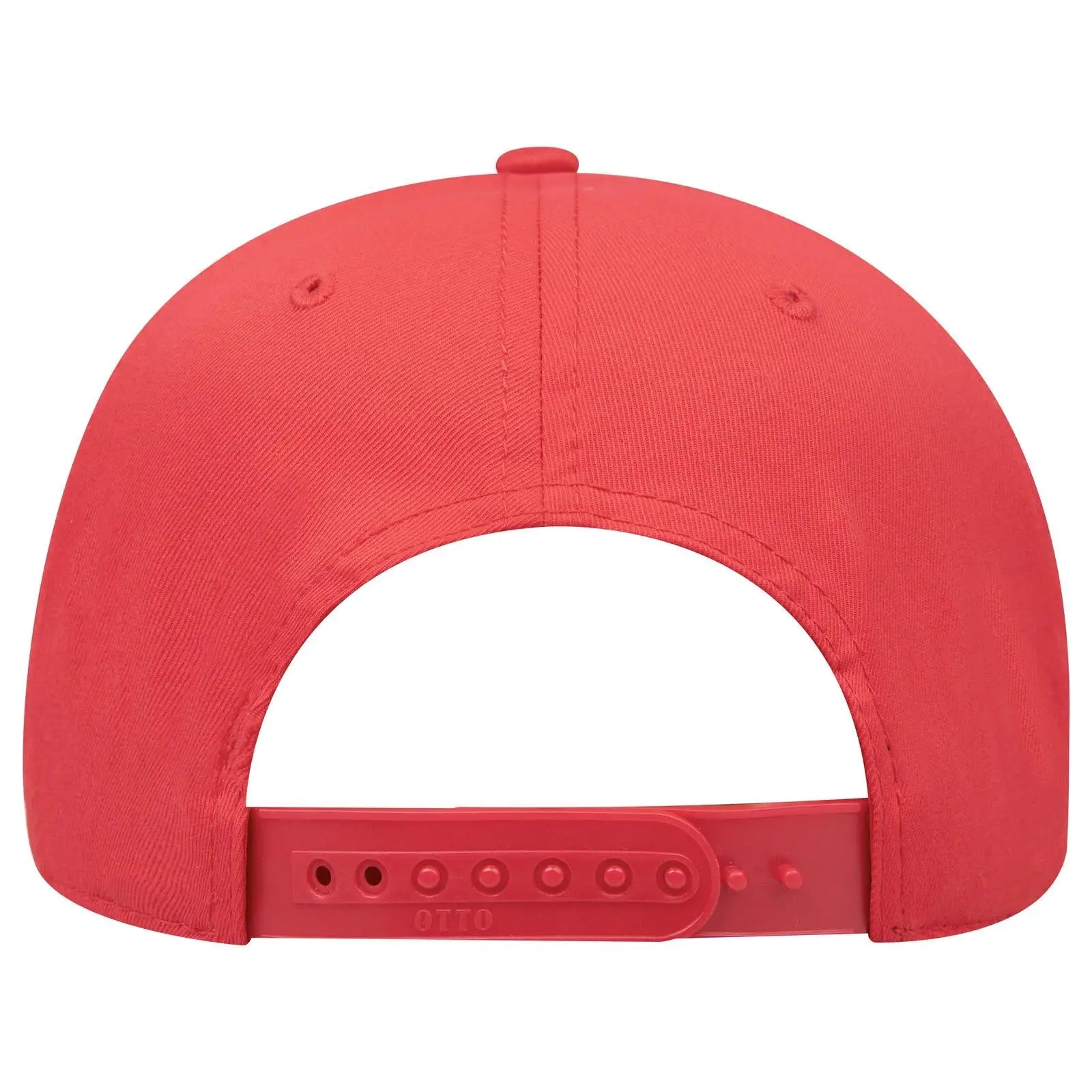 OTTO 270-1 Seamless 6 Panel Mid Profile Baseball Cap - Red - Red / 7 3/8’’ - 7 5/8’’