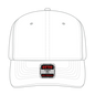 OTTO 270-1 Seamless 6 Panel Mid Profile Baseball Cap - White - White / 7 3/8’’ - 7 5/8’’