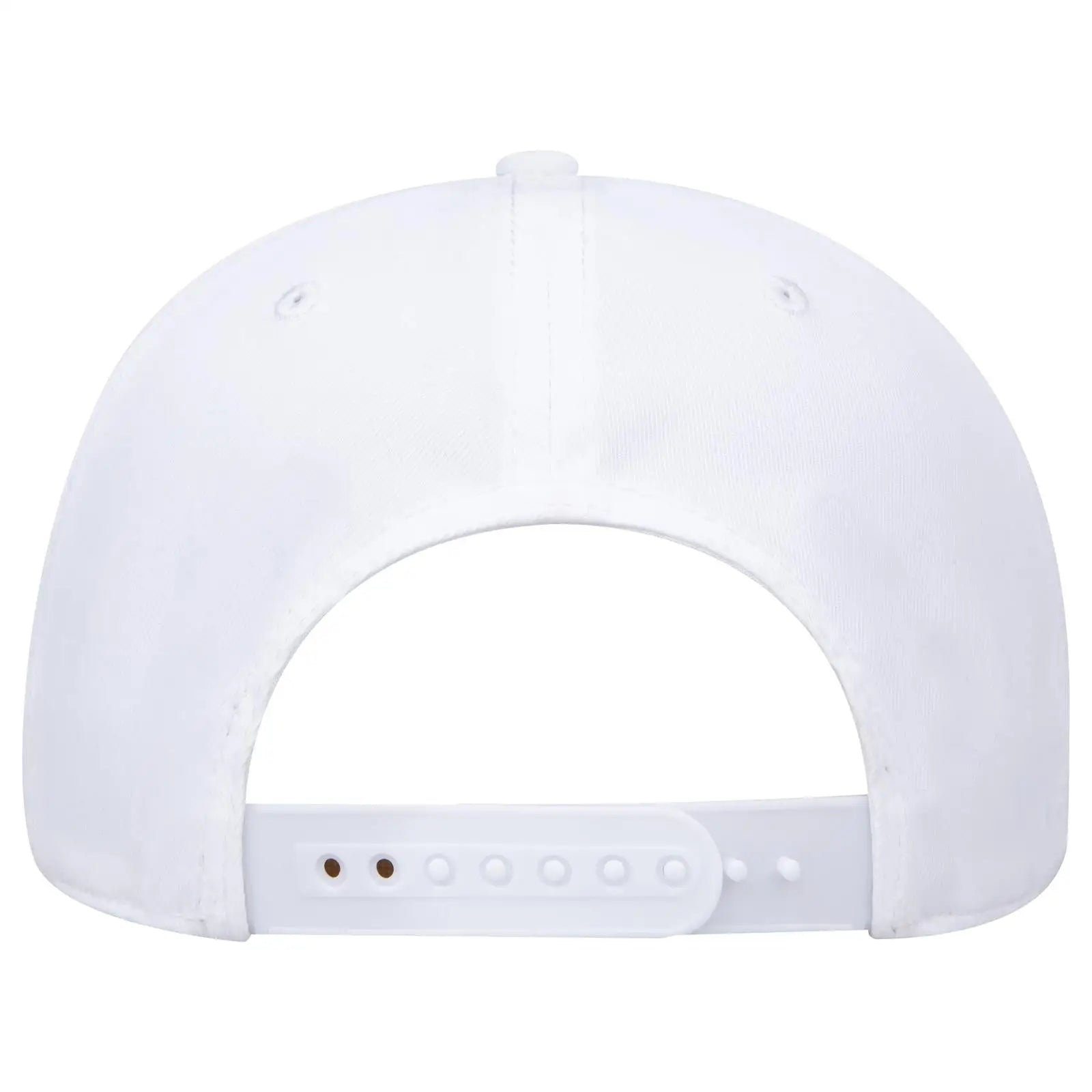 OTTO 270-1 Seamless 6 Panel Mid Profile Baseball Cap - White - White / 7 3/8’’ - 7 5/8’’
