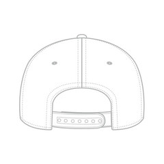 OTTO 270-1 Seamless 6 Panel Mid Profile Baseball Cap - White - White / 7 3/8’’ - 7 5/8’’