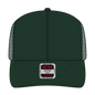 OTTO 30-287 6 Panel Mid Profile Mesh Back Trucker Cap - Dk. Green - Dk. Green / 6 1/2’’ - 7 5/8’’