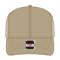 OTTO 30-287 6 Panel Mid Profile Mesh Back Trucker Cap - Khaki - Khaki / 6 1/2’’ - 7 5/8’’